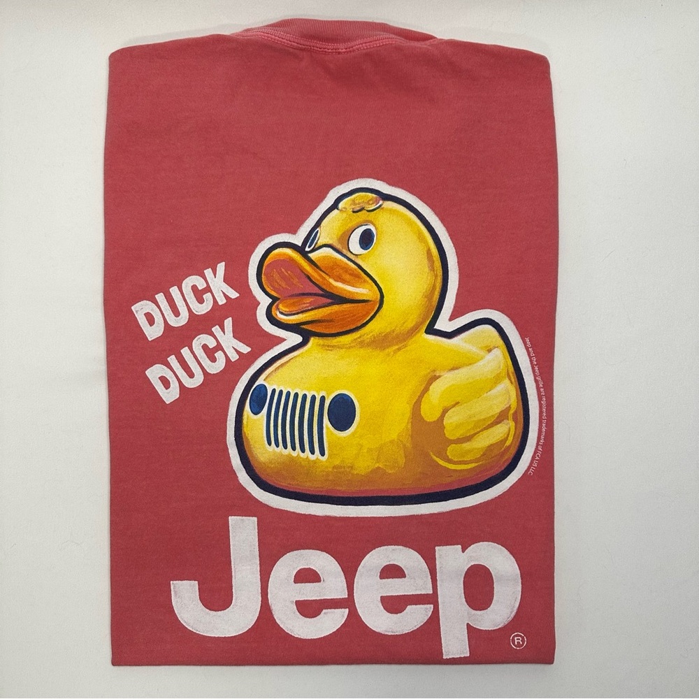 Comfort Colors Duck Duck Jeep Tee Pigment Died Red Men’s Size XL